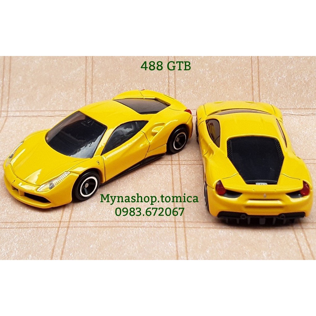 Đồ chơi mô hình tĩnh xe tomica, No.64 Ferrari 488 GTB .