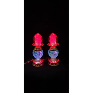 BỘ 2 CÁI ĐÈN THỜ LED ĐỔI MÀU