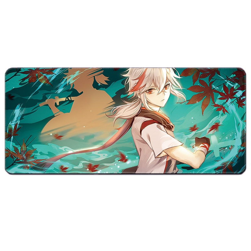 Lót chuột, pad cỡ lớn chuột họa tiết game Genshin Impact bề mặt speed di chuột cực êm