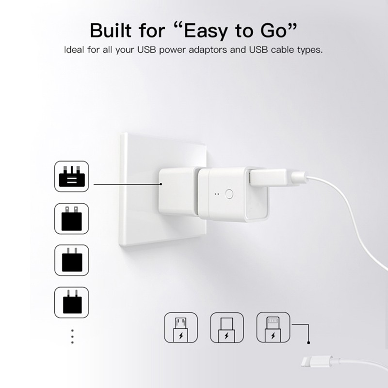 Micro-USB Adaptor WIFI Switch 5V Wireles USB Power Adaptor Smart Home Switch for EWeLink APP Google Home Alexa