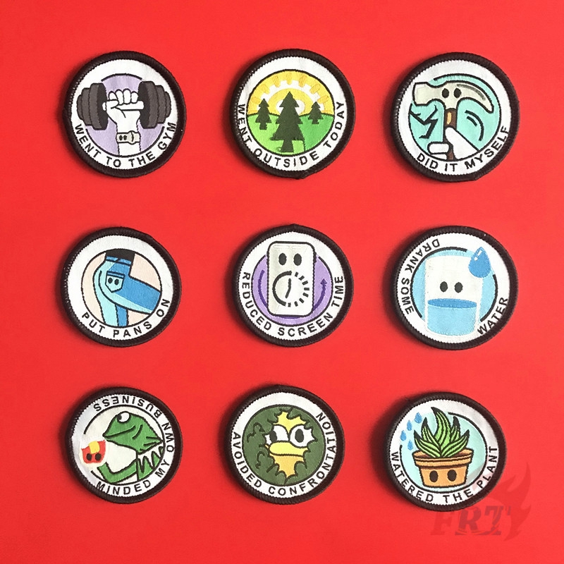 Set 1 / 3 Miếng Vá Ủi Quần Áo Hình Độc Đáo 4.8cm