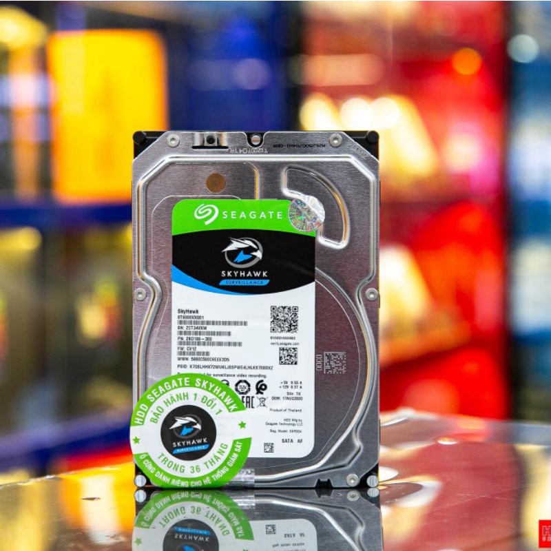 Ổ cứng HDD 1TB - 2TB Seagate SkyHawk 3.5 inch chuyên dụng bảo hành 36 tháng chính hãng