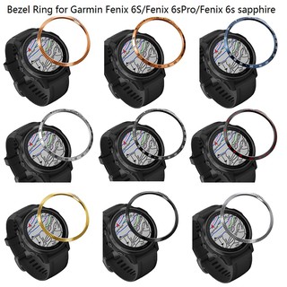Vòng gắn mặt đồng hồ thông minh dát sapphire bằng thép không gỉ cho Garmin Fenix 6S/Fenix 6S Pro/Fenix 6S