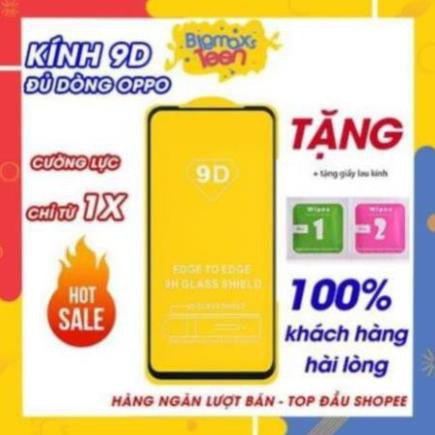KÍNH CƯỜNG LỰC FULL MÀN 9D CHO OPPO OPPO A37, A3S,A9 2020, A83, A91, A71, A57, A59, A11, A79, A1K......