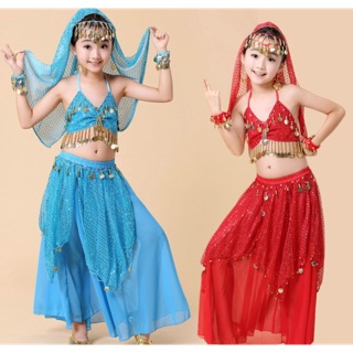 Đồ múa bé gái yếm váy dài