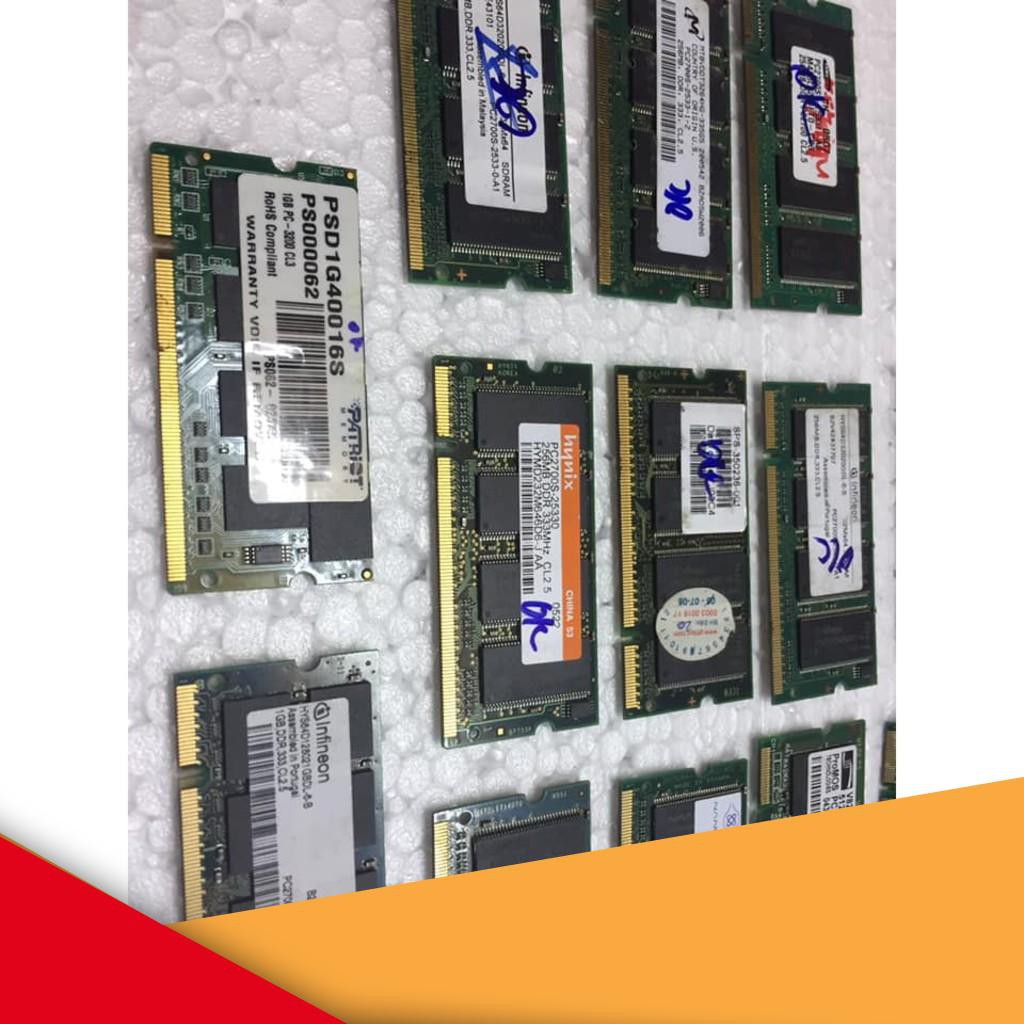 {GOOD} Ram DDRam I Laptop 1Gb PC 333 PC 400