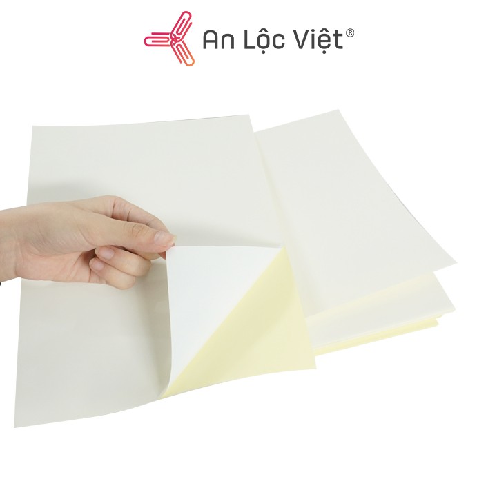 Giấy decal A4 đế vàng (100 tờ)