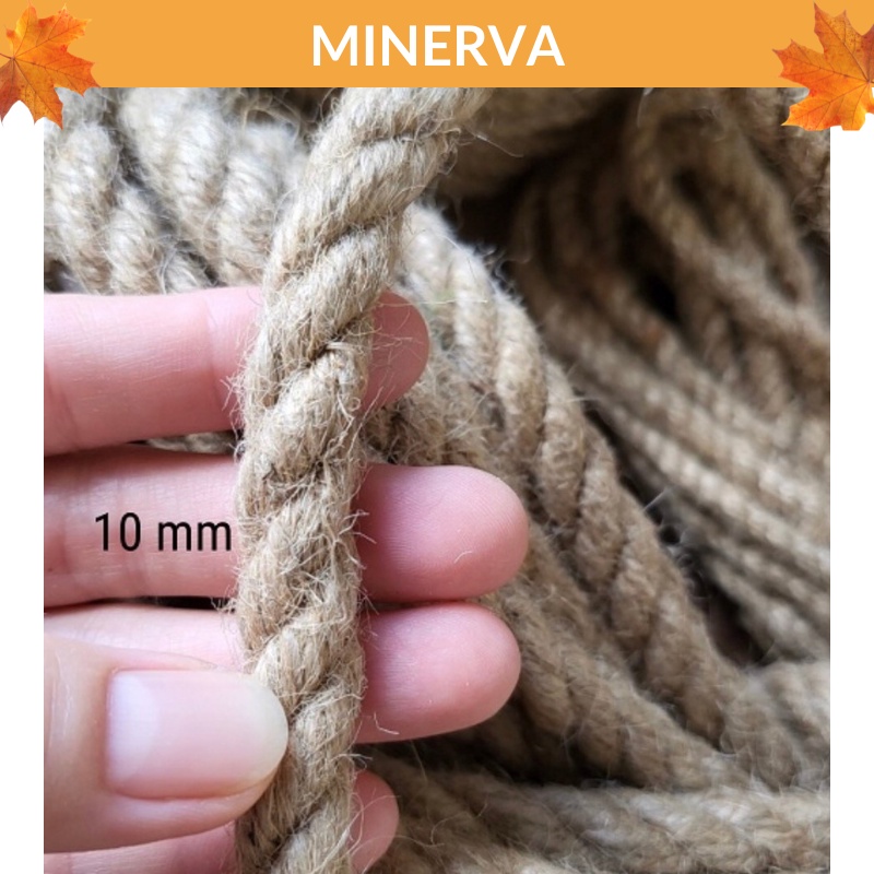 [10mm] Dây thừng gai đường kính 10 mm làm thủ công (bán theo mét)