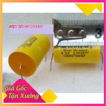 2 tụ phân tần vàng xịn 4,7MF 250V