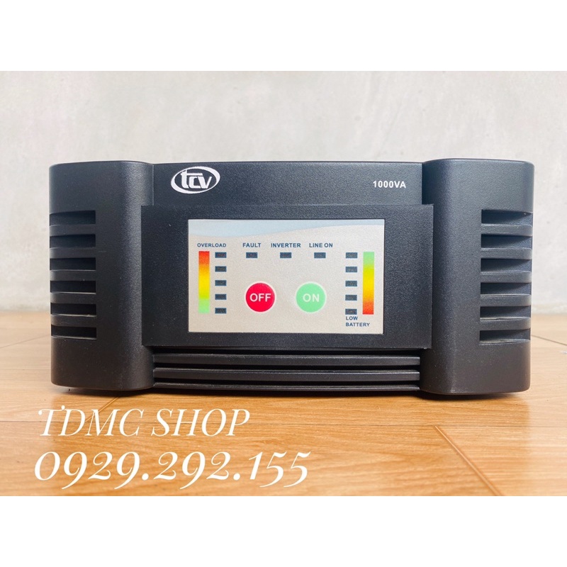 Kích điện sine chuản 12v lên 220v 1000va/600w có nạp Acqui loại không có thùng