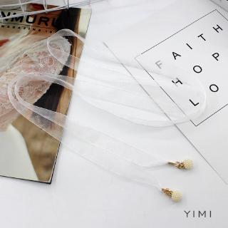 Thắt lưng vải voan diện đầm cho nữ