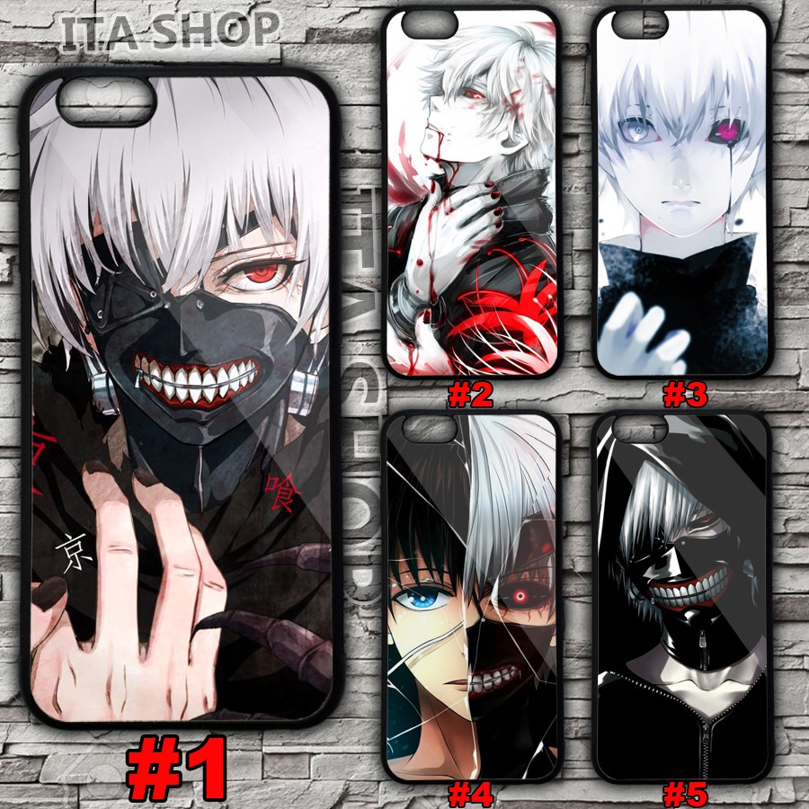 Ốp Lưng Điện Thoại Anime Tokyo Ghoul - Kaneki Ken - Iphone 5/5s 6/6s 6+/6s+ 7/8 7+/8+ X/Xs Xr Xs Max