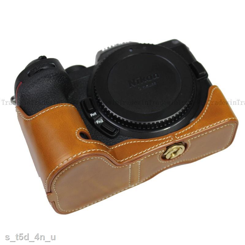 HOT Bao Da PU Bọc Máy Ảnh Cho Nikon Z7 Z6 Z5 Có Dây Đeo Tay