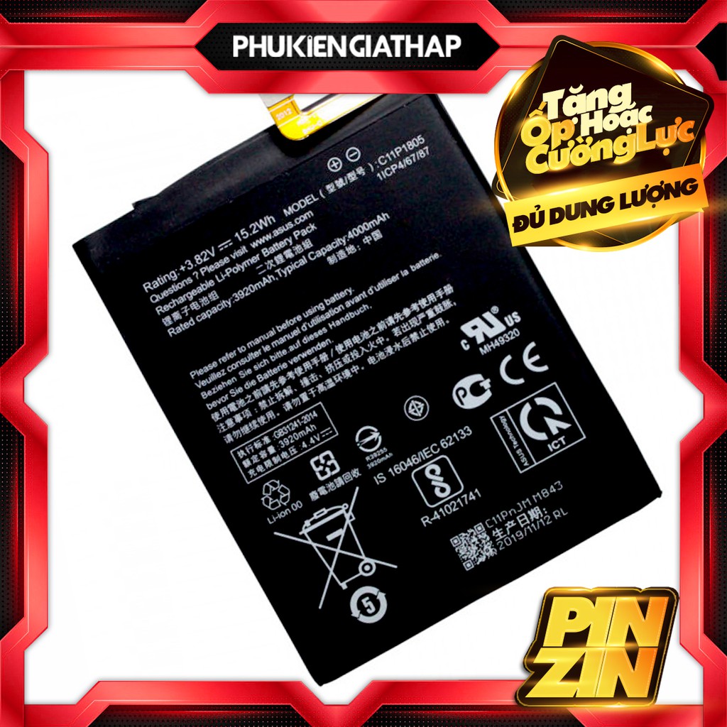 Pin Asus Zenfone Max M2 , Max Pro M2  - C11P1706 dung lượng 5000mAh