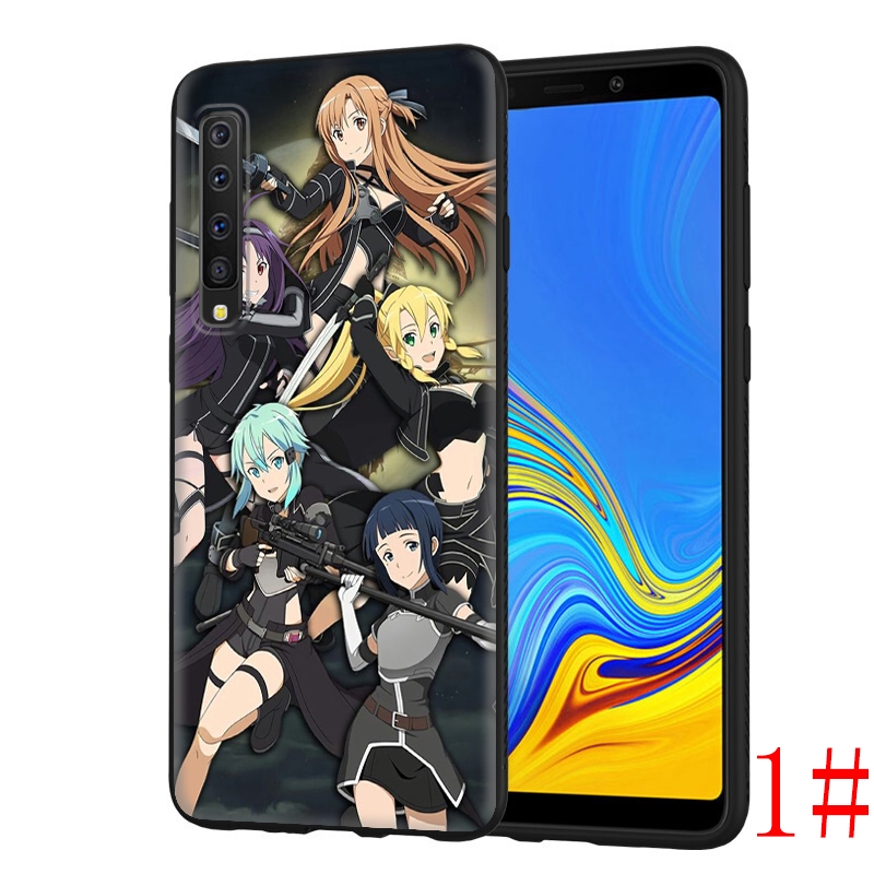 Ốp Lưng Mềm In Hình Anime Sword Art Online Cho Samsung A5 A6 A7 A8 A9 J6 Note 8 9 2018