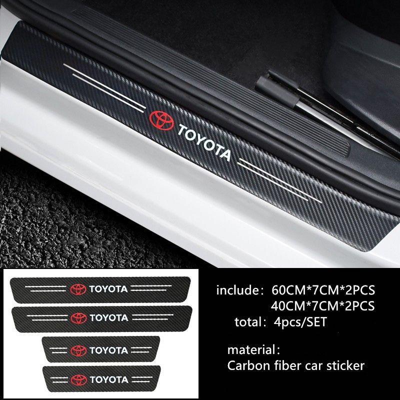 Nẹp Dán Vân Carbon 5D Chống Trầy Xước Bảo Vệ Bậc Cửa Ô Tô/ Bảo Vệ Cốp Sau Ô Tô Cho Nhiều Hãng Xe