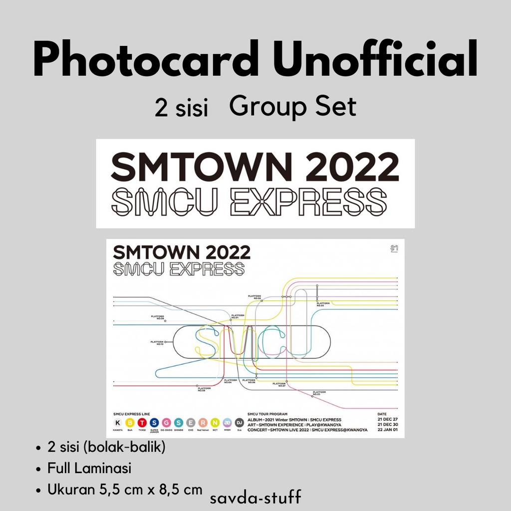 Bộ Thẻ Ảnh SMTOWN 2022 SMCU | Sẵn Sàng Đầy Đủ Nhóm | Trở lại và thứ tư | Chứng minh bạch toàn bội