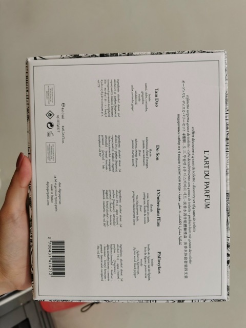 Set nước hoa Diptyque 4 mùi: Tam dao, do son, phylosikos, l’ombre