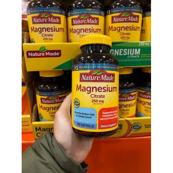 Nature Made Magnesium Citrate 250 mg 180 Softgel