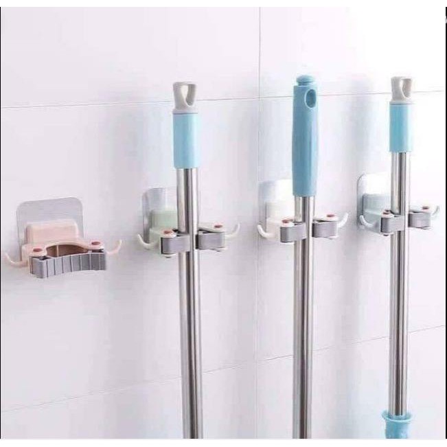 Móc Treo Cây Lau Nhà, Kẹp Chổi Lau Nhà, Treo Ô Dù Đa Năng Có Keo Dính Tường Chắc Chắn
