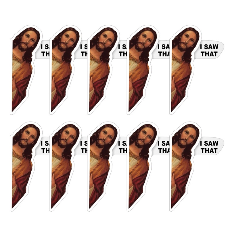 Sticker SUN Jesus I Saw That Christian Faith Dán Trang Trí Xe Hơi DIY Tùy Chỉnh S L