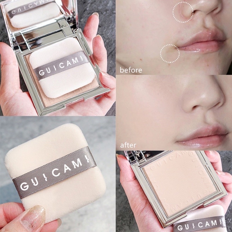Phấn phủ dạng nén GUICAMI kiềm dầu chống nước lâu trôi
