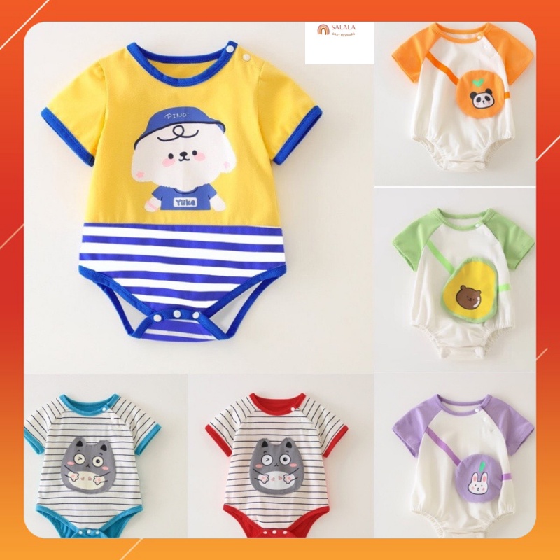 Bodysuit cho Bé Trai Bé Gái MẪU MỚI quần áo trẻ em Hè Sơ Sinh kiểu dáng ngộ nghĩnh từ 3-12kg