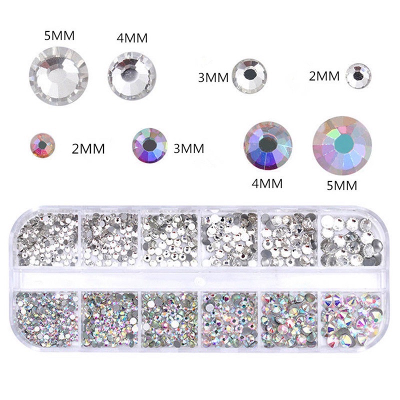 Khay 12 ô đá trắng mix 7 màu siêu sáng đủ size HOT