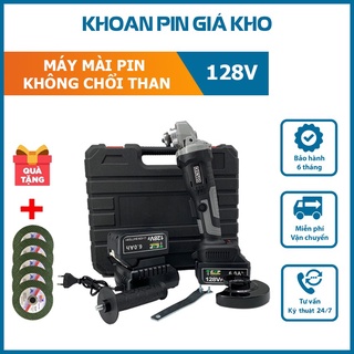 Máy Mài Góc Chạy Pin - Máy Cắt Dùng Pin KENTO XÁM 128V - không chổi than