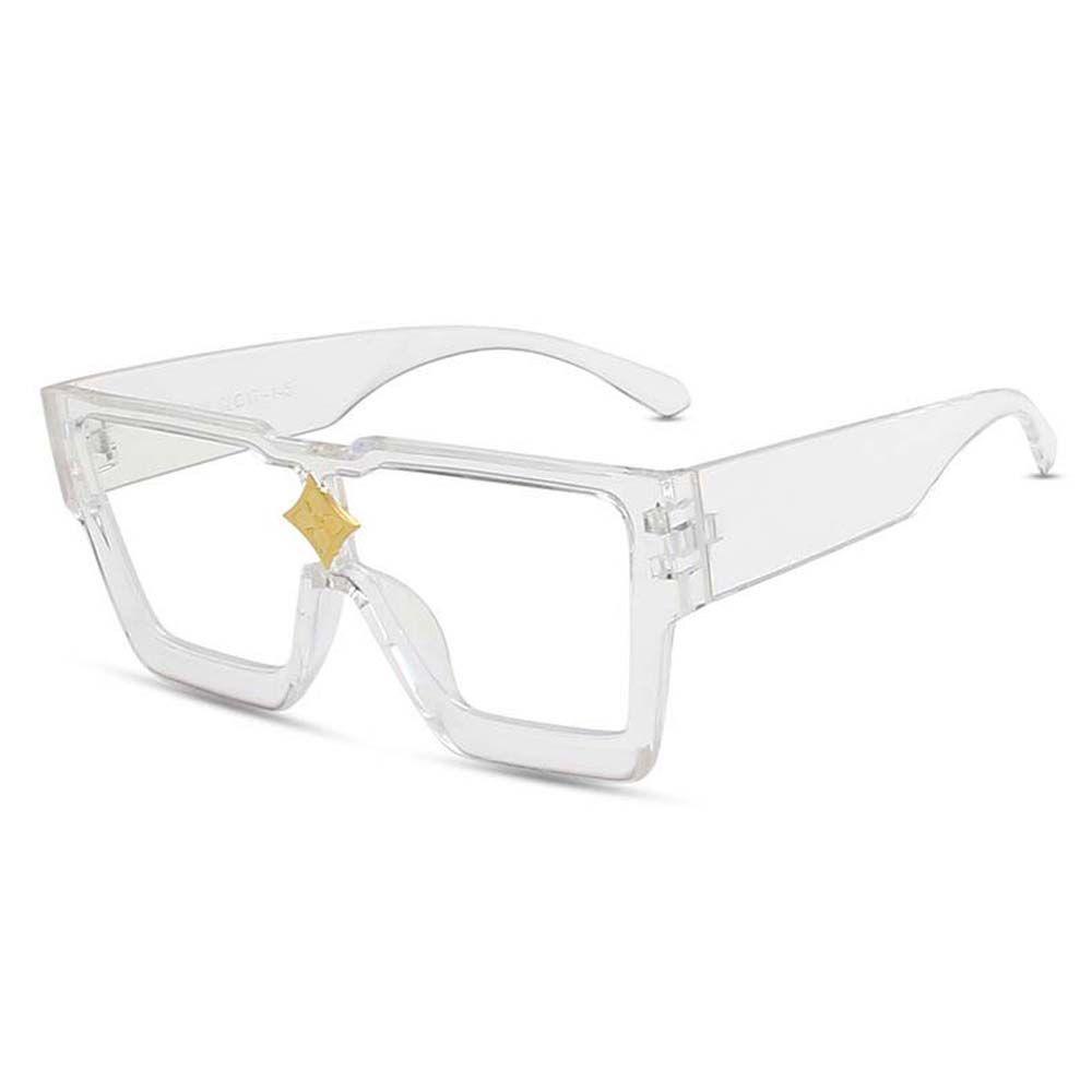 Kính Mát Gọng Vuông Lớn In Họa Tiết Da Báo Phong Cách Hip Hop Thời Trang Cho Nam Và Nữ WMES15H