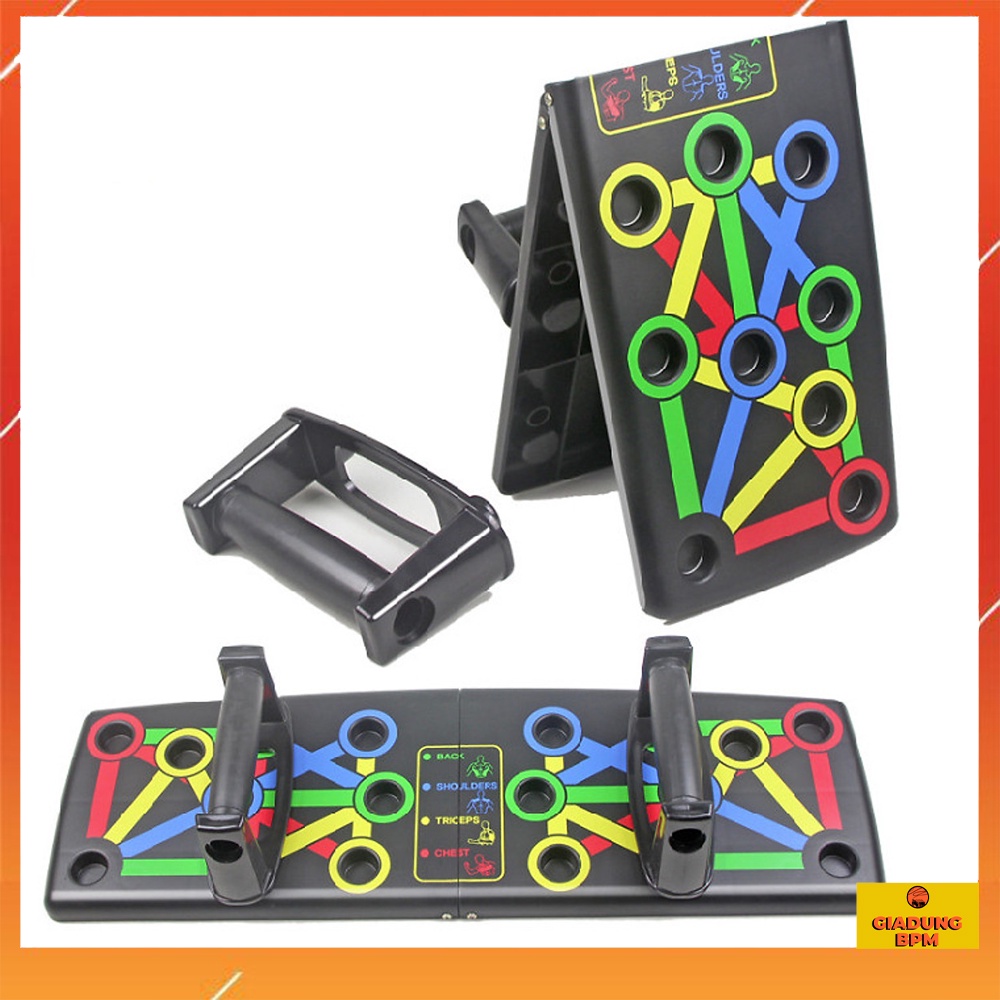 Dụng cụ hít đất đa năng push up, tập cơ vai ngực tại nhà, bộ tập hít đất 12 trong 1 gấp gọn tiện dụng, Giadungbpm
