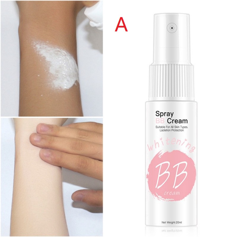 Kem BB Cream Dạng Xịt Làm Trắng Sáng Che Khuyết Điểm Da Lâu Trôi 20ml