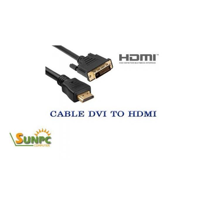 Cáp chuyển đổi HDMI sang DVI 1.5m Cab HDMI-DVI