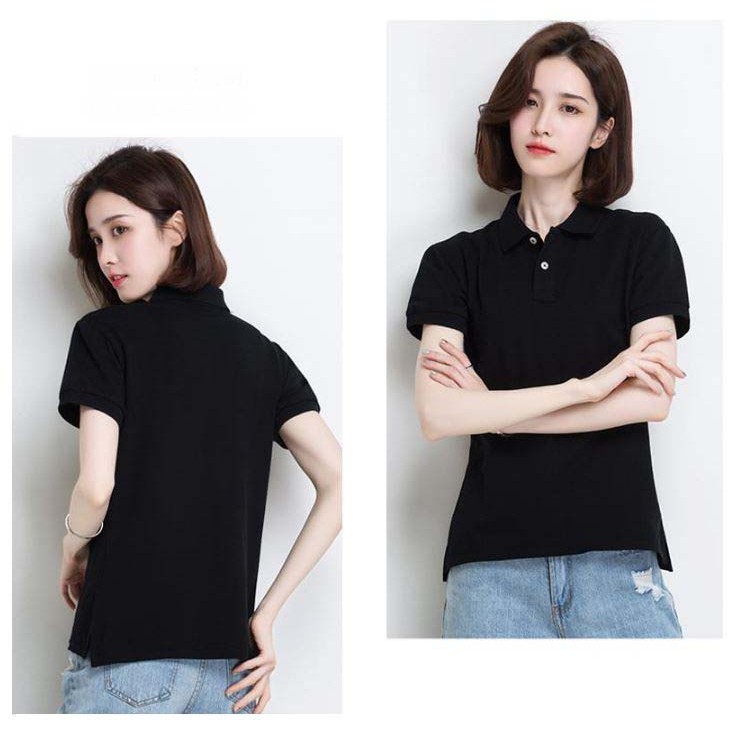 Phúc An - Áo thun Polo trơn nữ có cổ 4054 có size lớn (big size)