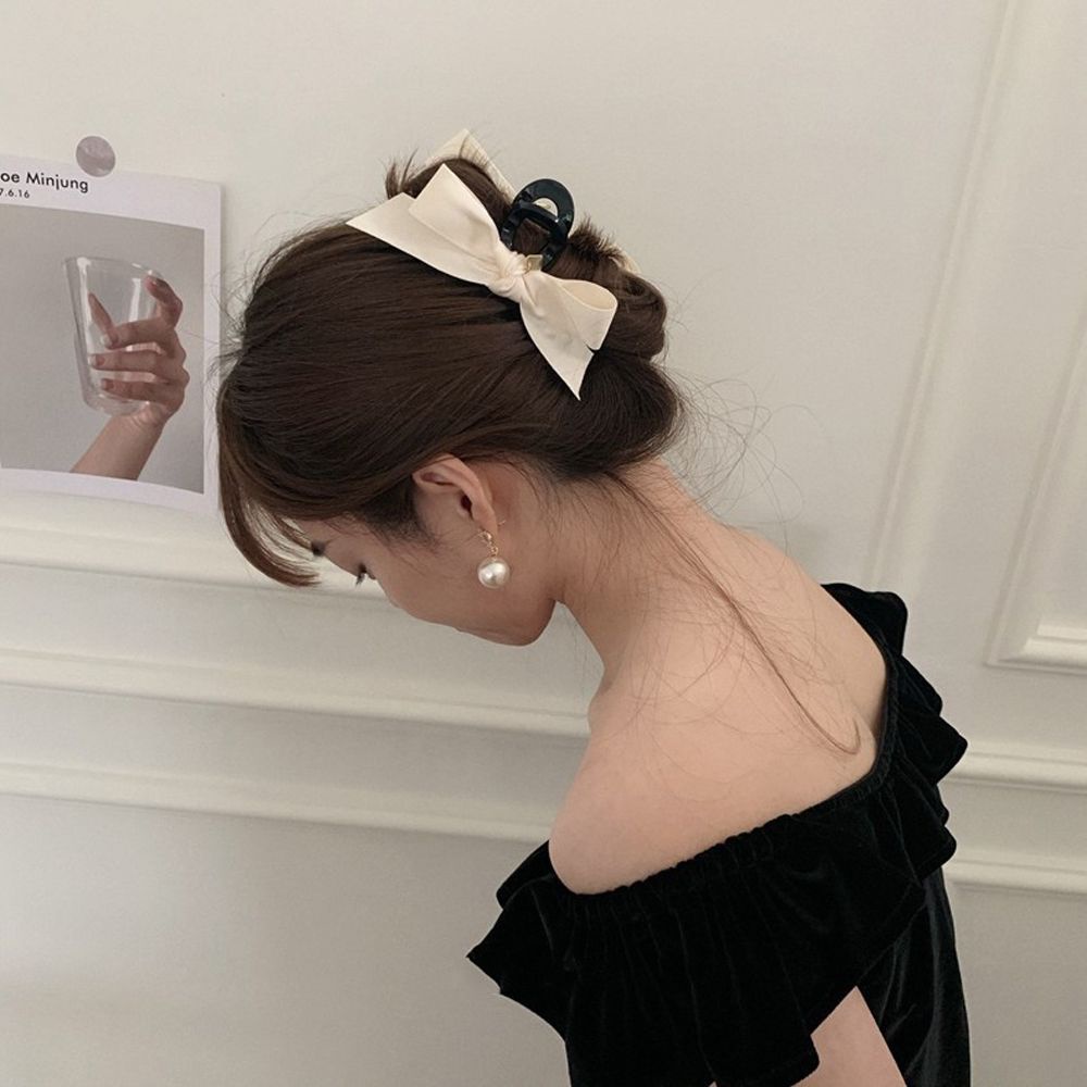 Kẹp Tóc Càng Cua Hình Nơ Nhiều Màu Thanh Lịch Cho Nữ