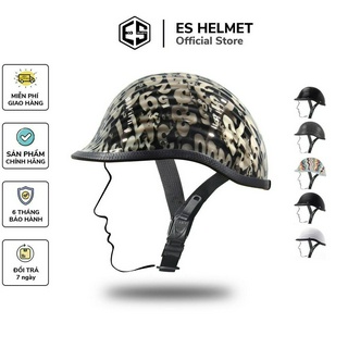 Mũ bảo hiểm ES Helmet nửa đầu Vỏ Sò nam chính hãng