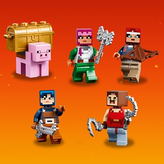 Đồ chơi lắp ráp Lego Minecraft 21163 - Đại Chiến Đá Đỏ
