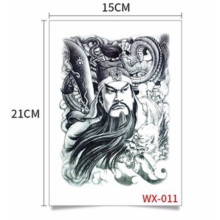 Hình xăm dán bắp kích thước 15x21cm