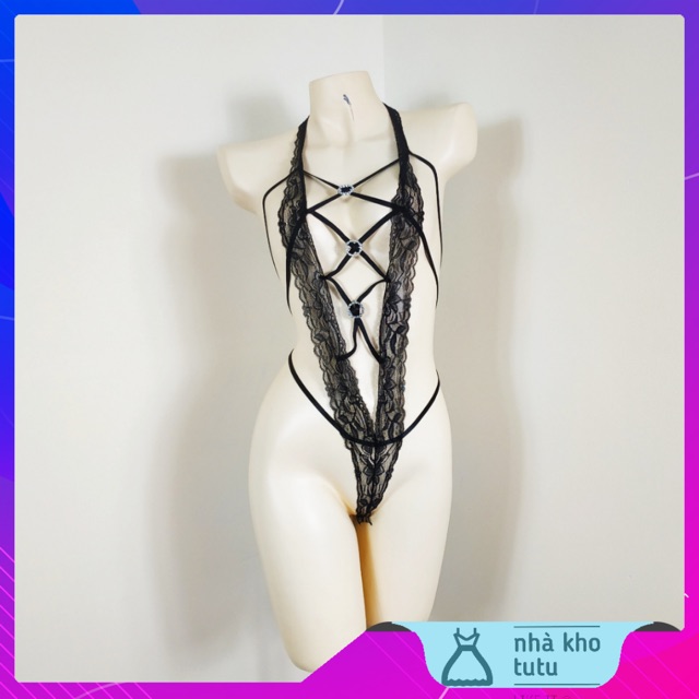 L025 Bộ đồ lót ren liền thân bodysuit gợi cảm | BigBuy360 - bigbuy360.vn