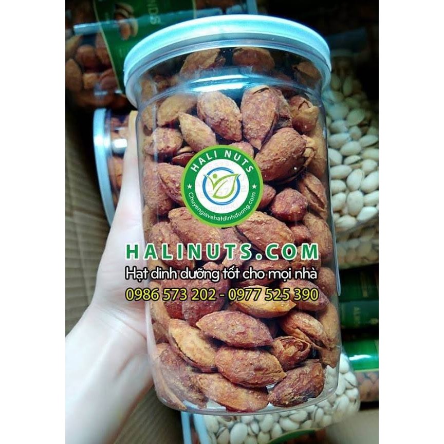 Hạt hạnh nhân rang bơ - Almonds bịch 500g hoặc hộp 450g