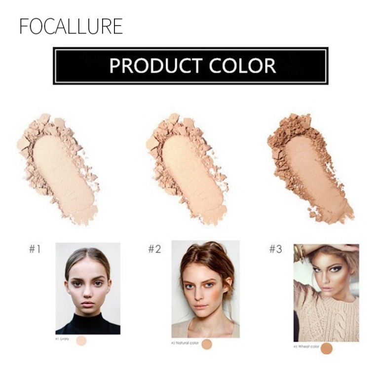 [Hàng mới về] Hộp phấn highlight tạo khối Focallure 3 màu tự chọn chất lượng