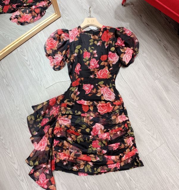 Váy hoa quấn body A400.480