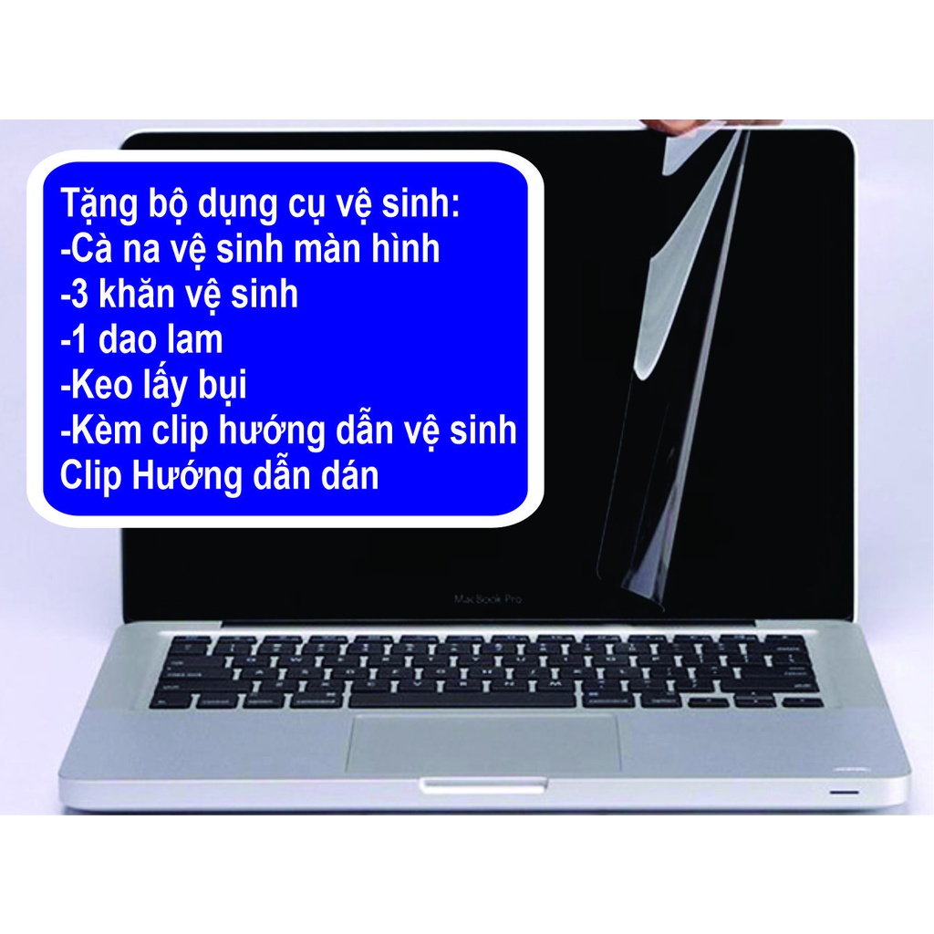 Miếng dán màn hình chống chói laptop, hỗ trợ miễn phí hướng dẫn dán miếng dán màn hình laptop tại sài gòn