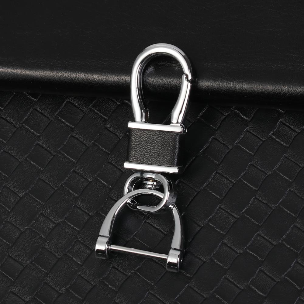 Móc Chìa Khóa Xe Hơi Bằng Da Có Thể Xoay 360 Độ Chống Thất Lạc Tiện Dụng