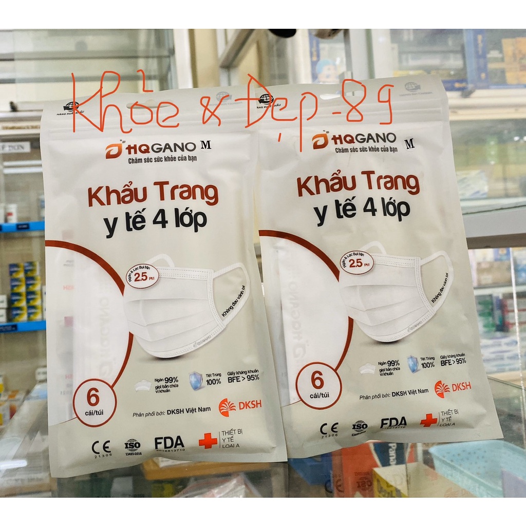 KHẨU TRANG Y TẾ QUAI MỀM/ KHẨU TRANG 4 LỚP QUAI MỀM KHÔNG ĐAU TAI.