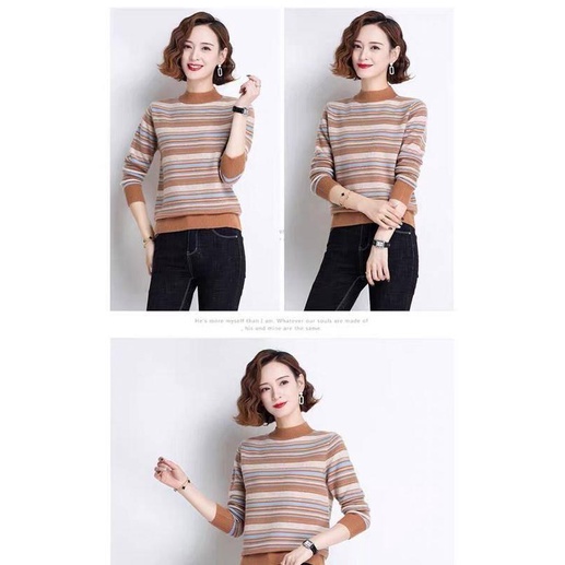 Large size long-sleeved T-shirt for middle-aged women wearing Plus wool tops