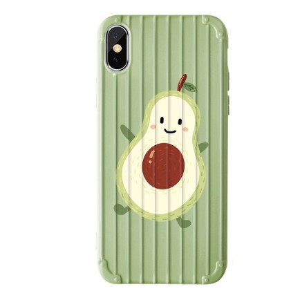 ỐP IPHONE VALI QUẢ BƠ AVOCADO SILICON MỀM XS MAX XR X 8plus 7plus 8 7 6plus 11 11 Pro 11 Pro max