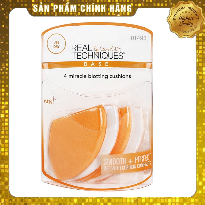 Real Techniques 4 Miracle Blotting Cushions