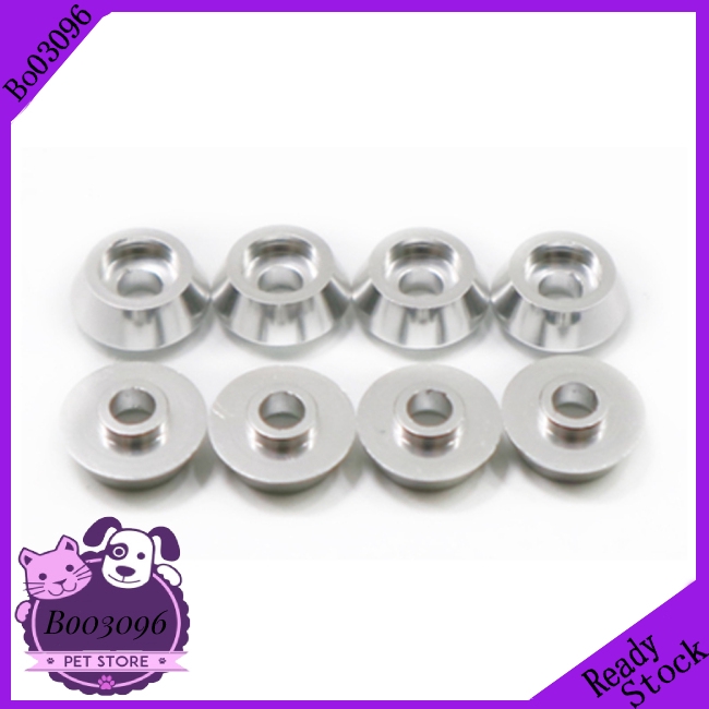 RBR/C 8Pcs/set Head Metal Bolt Gasket for WPL C14 C24 C34 C44 MN model RC Car Alloy Aluminium Countersunk Washer