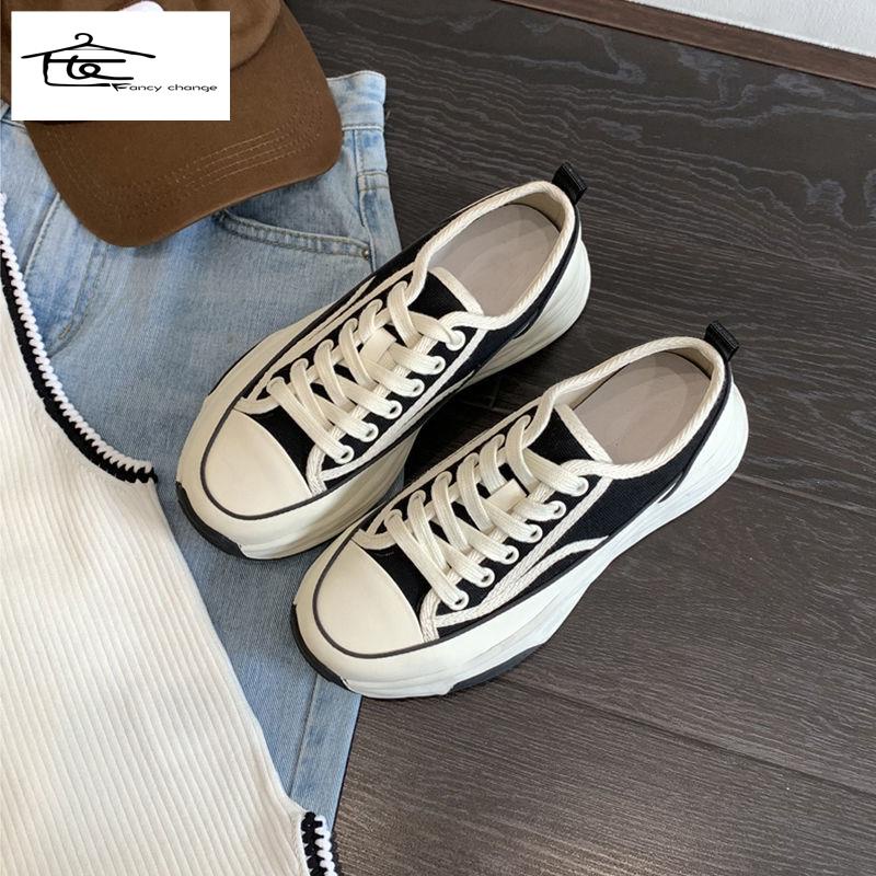 Giày Thể Thao Canvas Đế Dày Siêu Nhẹ Dễ Phối Đồ Hợp Thời Trang
